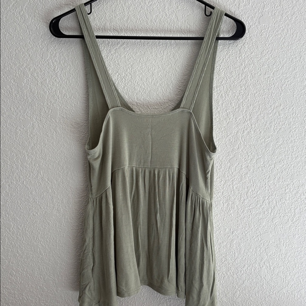 American Eagle Sage Ribbed Tank - Picture 3 of 5
